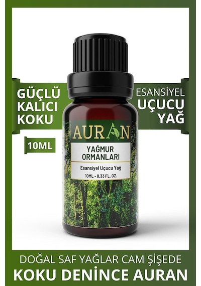 AURAN Yağmur Ormanları Esansiyel Uçucu Koku Yağı Buhurdanlık Yağı
