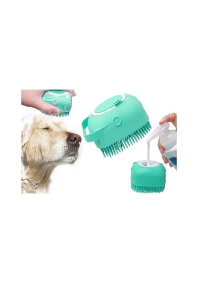 Orret Home Şampuan Hazneli Kedi Köpek Yıkama Kesesi, Masaj Yapan Hayvan Yıkama Fırçası