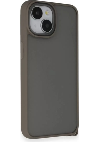 Apple Apple iPhone Uyumlu 14 Kılıf Elegant Kapak - Titan Gri Diğer