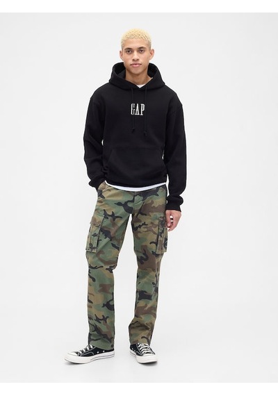 Gap V-vıntage Soft Oversızed Logo Hd Erkek Siyah Sweatshırt 821804003