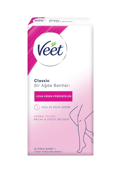 Veet Klasık Ağda Bandı 12'li