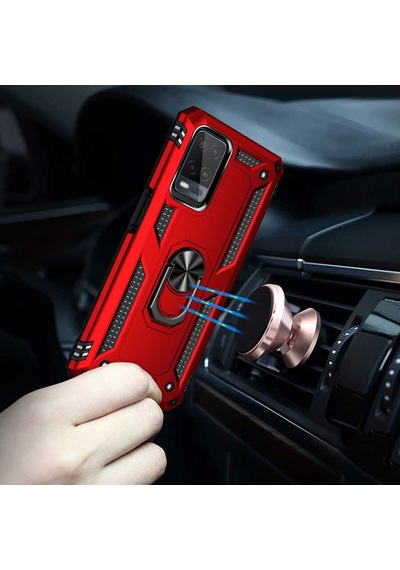 Oppo A54 Yüzüklü Standli Vega Kilif Ekran Koruyucu 510713490