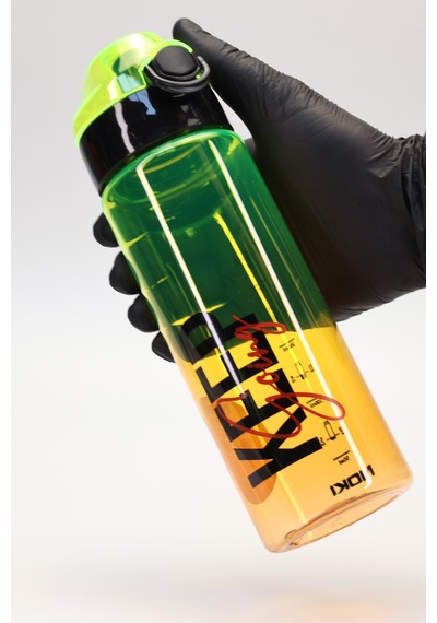 Su Matarası Tritan Geniş Ağız Su Şişesi Keep Spor Matarası Suluğu Bpasız 550 Ml Sarı 0100