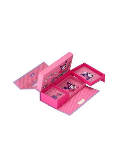 Kuromi Kilitli Kalemlik Pembe Çok Renkli