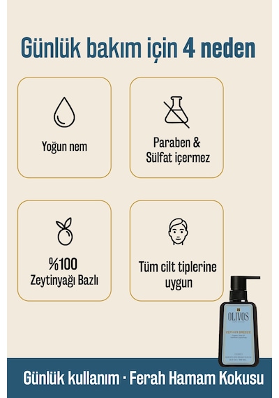 Doğal Zeytinyağlı Hamam Kokulu Sıvı Sabun Zeytinyağı El Sabunu Yo