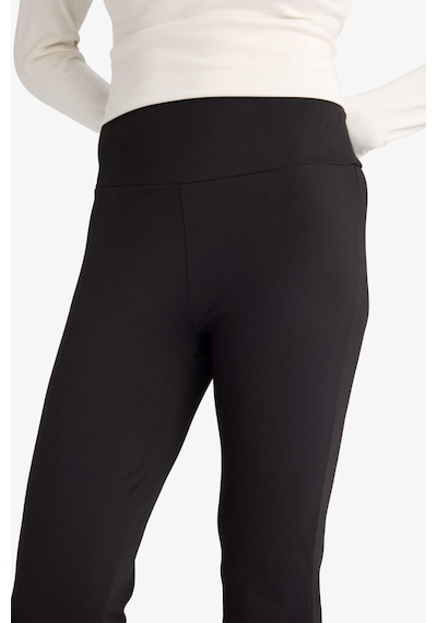 DeFactoFit Flare Fit Sporcu İnce Eşofman Altı Beli Saran İspanyol Paça Standart Boy C9192AX25SPBK81