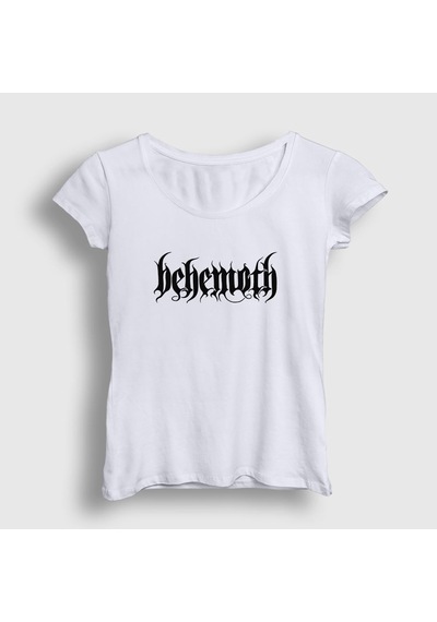 Presmono Kadın Behemoth T-shirt Beyaz