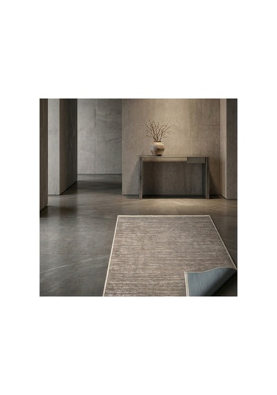 Çizgili Modern Akrilik Halı Yolluk, Kahverengi Lüks Salon, Koridor Ve Mutfak Halısı Kahverengi