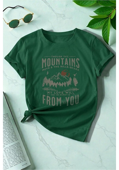Uyguntarz Unisex From You Baskılı Tasarım Tshirt Yeşil