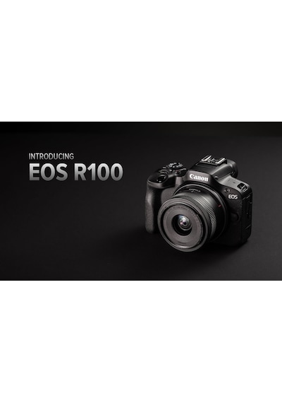 Canon EOS R100 + RF-S 18-45 MM Fotoğraf Makinesi Siyah