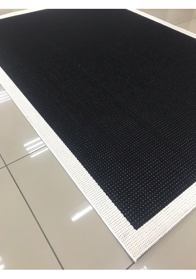 Liparis Sisal Halı Dc482 Serisi Oturma Salon Yatak Odası Halısı Siyah