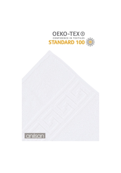 10'lu Greek El Havlusu - 50x90 Cm, 225gr, %100 Pamuk, Spa Ve Otel Havlusu Beyaz