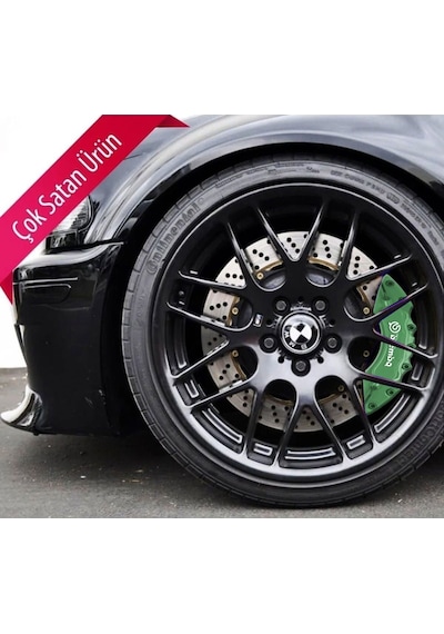Smart Uyumlu Brembo Yeşil Kaliper Kapağı 4 Parça Ön Arka Set