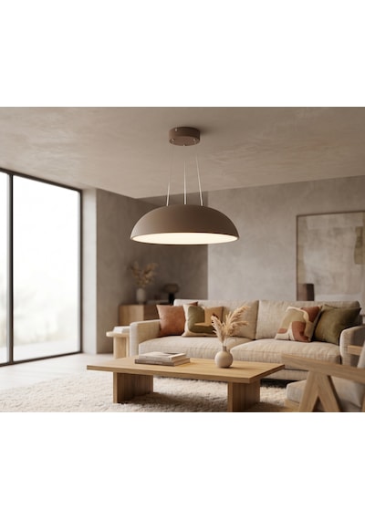 Cata Ct 8640 Zen Led Sarkıt Armatür 3 Renkli Kumandalı Bej