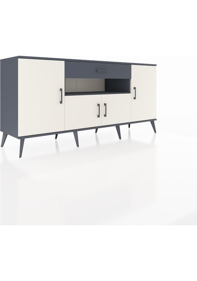 Hyperion Konsol 3 Raflı Tek Çekmeceli 4 Kapaklı 176x44x83 Antrasit-aytaşı/antrasit Aytaşı/antrasit Hyperion Konsol 3 Raflı Tek Çekmeceli 4 Kapaklı 176x44x83 Antrasit-aytaşı/antrasit Aytaşı/antrasit