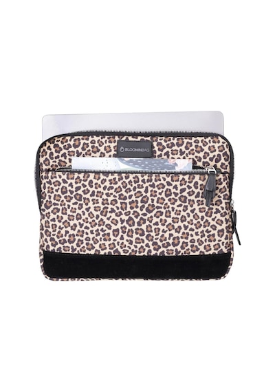 Bloominbag Earthy Leopard 15-16 İnç Laptop / Macbook Uyumlu Kılıf Kahverengi - Sarı