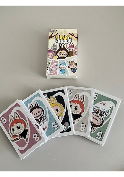 Labubu Temalı Uno Kart Oyunu Eğlenceli Aile & Arkadaş Oyunu