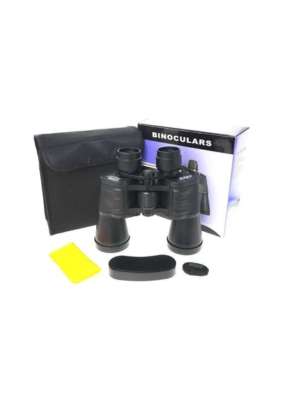 100x100 Kauçuk Kaplamalı Mavı Cam Mercekli Dürbün 56m/1000m Kod 90 Çok Renkli
