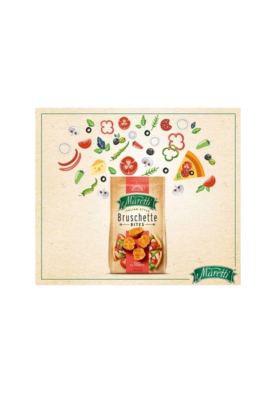 2 Adet Bruschette Chips Pizza Kızarmış Ekmek 70 Gr