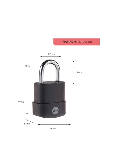 Y227b/55/126/1-55mm Protector Zor Hava Şartlarına Dayanıklı Asma Kilit - Maksimum Koruma - Boro