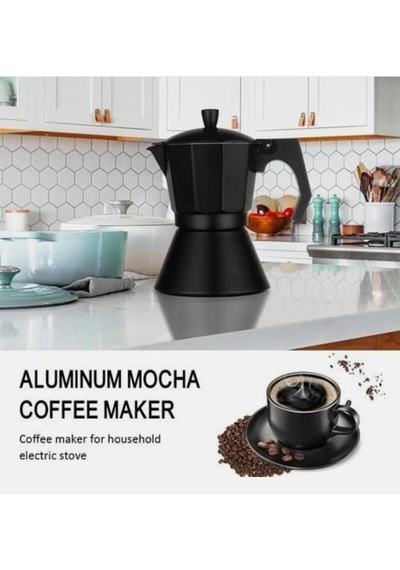 Ocak Üstü Espresso Ve Kahve Makinesi - Moka Pot - 6kişilik 300 Ml