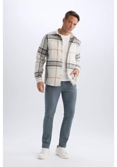 DeFacto Yazlık Chino Kanvas Pantolon Slim Fit Dar Kesim Cepli Dar Paça T1055AZ25SPNV71
