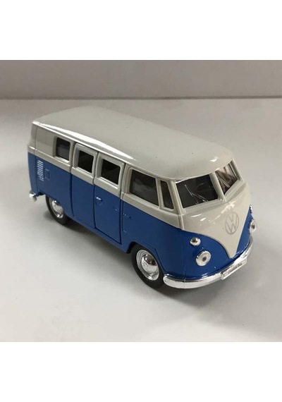 Metal Model Çek Bırak Oyuncak Araba 1963 Volkswagen T1 Bus Biblo turuncu
