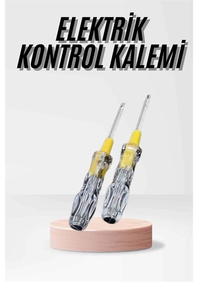 Hubrendy  Kontrol Kalemi Çift Başlıklı Şeffaf Elektrik Testi Değişken Uçlu