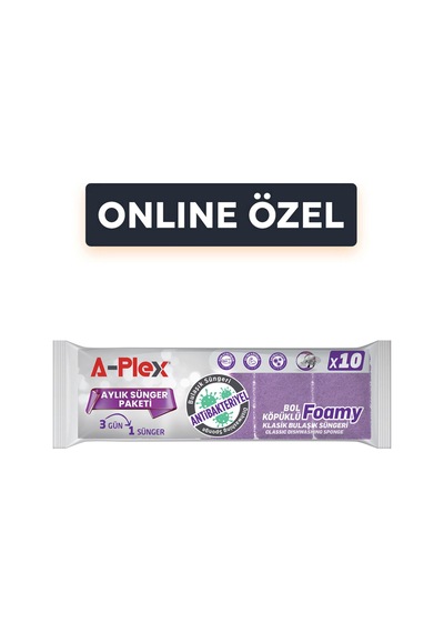 A-plex Sünger 10'lu - 8 Adet Tarı Stil A