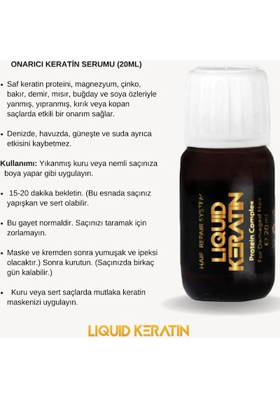 Saf Keratin Serum Seti 3x20ml