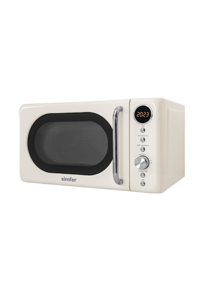 Simfer 4605 20Litre Retro Mikrodalga Fırın Dijital Krem