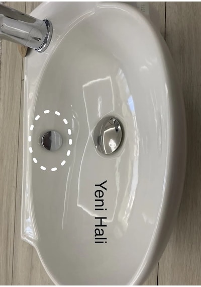 Meriva M42k Üniversal Seramik Lavabo Su Taşma Delik Yüzüğü Krom Renk Parlak Krom