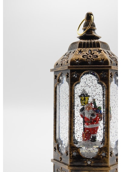 Waldern Premium Collection Dekoratif Işıklı Yılbaşı Süs Fener 24 Cm
