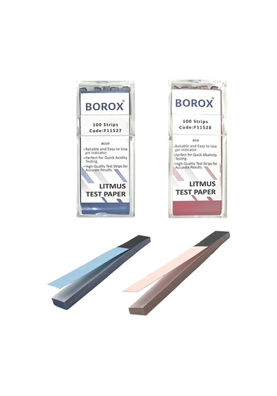 Turnusol Ph Kağıdı 100 Test Stribi Mavi + Kırmızı 2 x 100'lü