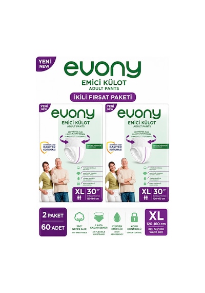 Hasta Bezi Yetişkin Emici Külot Xl - 60 Adet 2pk 30 XL