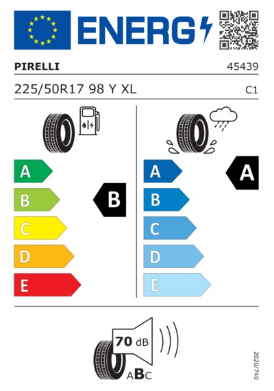 Pirelli 225/50 R17 98Y XL Cinturato C3  Yaz Lastiği 2026