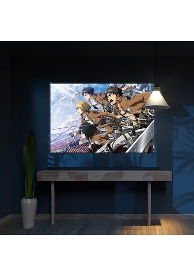 Attack On Titan Toplu Kanvas Tablo