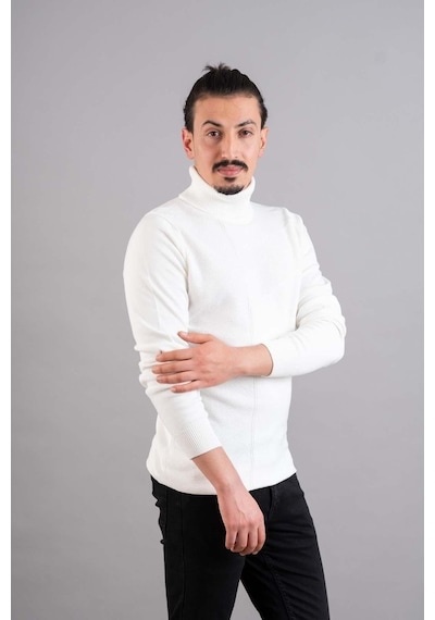 Slimfit Balıkçı Yaka Erkek Triko Kazak