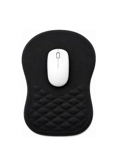 Ergonomik Premium Bilek Destekli Mouse Pad Kaymaz Tabanlı Mouse Altlığı, Ofis Ve Ev Kullanımı İçin Konforlu Bilek Destekli Fare Pedi, Siyah