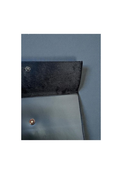 Plush Studıo Istanbul Siyah Peluş Astarlı Evrak Ve Laptop Çantası 36x26 Cm Siyah Siyah