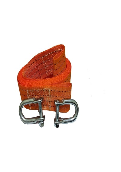 Tr Araç Çekme Halatı, Kumaş Çelik Puntalı, 3 Ton, 3 Metre, Turuncu