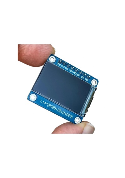 1.14 İnch St7789v Chip 135 240 Rgb Tft Ips 8 Pin Lcd Ekran Modülü