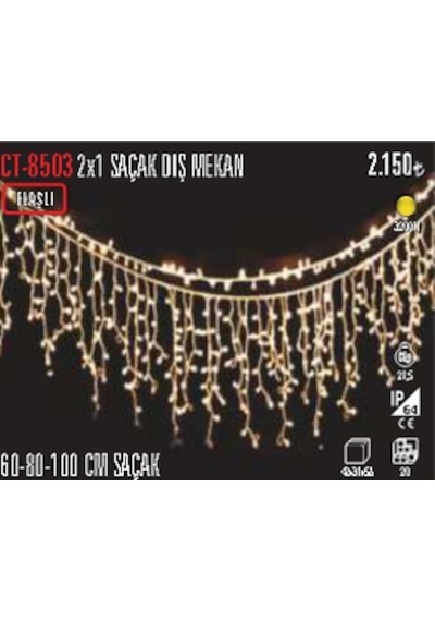 Ct-8503 2x1 Saçak Dış Mekan Beyaz