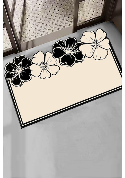Morpho Ekru Tekli Banyo Paspası,kaymaz Tabanlı,yıkanabilir 60x100 Cm Djtbanyo Renkli