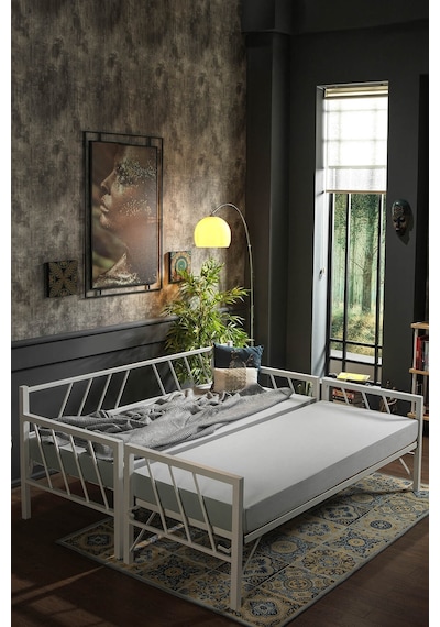 Bedliga Glory Yavrulu Daybed Tek-Çift Kişilik Metal Karyola