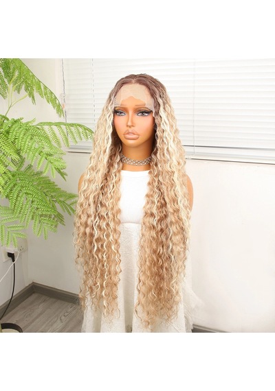 Afro Daa Rus Kumralı Balköpüğü Ombreli Platin Işıltılı Fiber Sen Tül Peruk