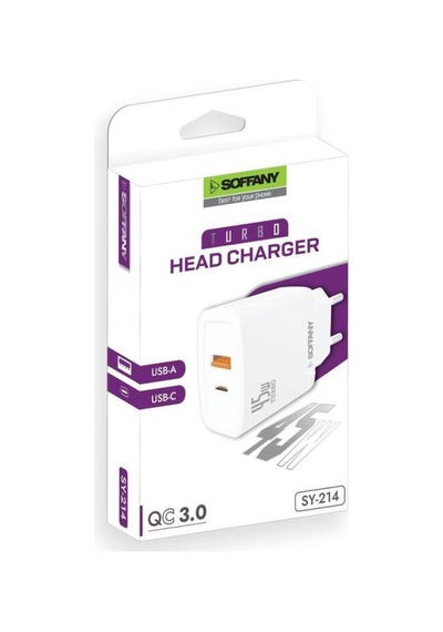45w Type-c + Usb Şarj Cihazı Adaptör İkili Şarj Başlığı