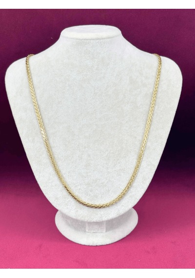 İnce Örme Burgu Model Gold Kolye Gold