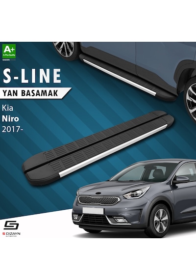 S-Dizayn Kia Niro S-Line Aluminyum Yan Basamak 183 Cm 2017 Üzeri