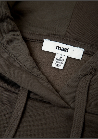 Mavi Logo Baskılı Kapüşonlu Haki Sweatshirt 1600361-71598 Yeşil
